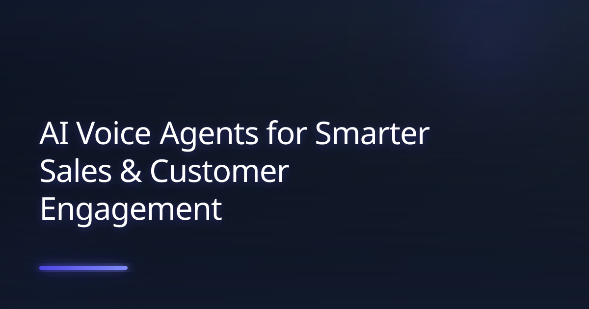 AI Voice Agents for Smarter Sales & Customer Engagement | Aptimus
